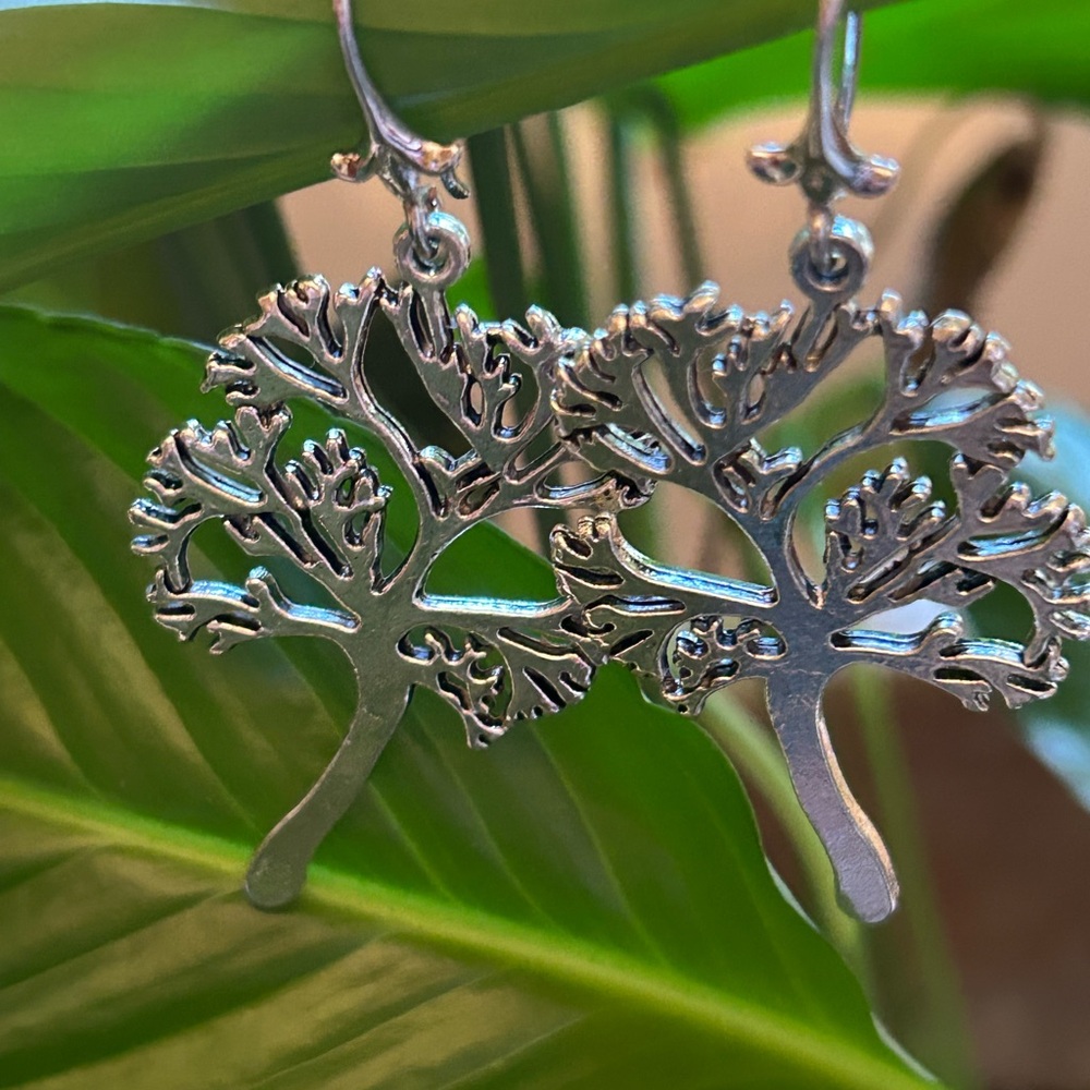 Nature-Inspired Tree of Life Earrings